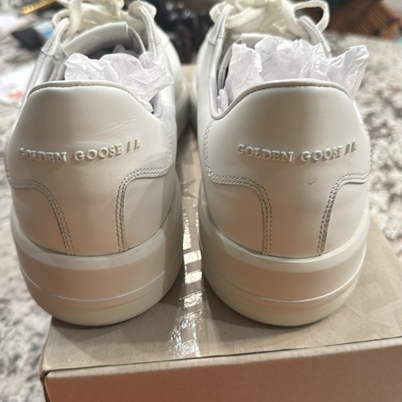 Pure Star Golden Goose Leather Upper Star & Heel Optic White Italian Craftsman - Picture 6 of 17